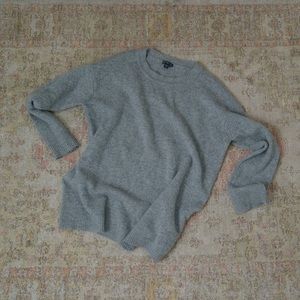 James Perse Oversized Cashmere Sweater in Grey
